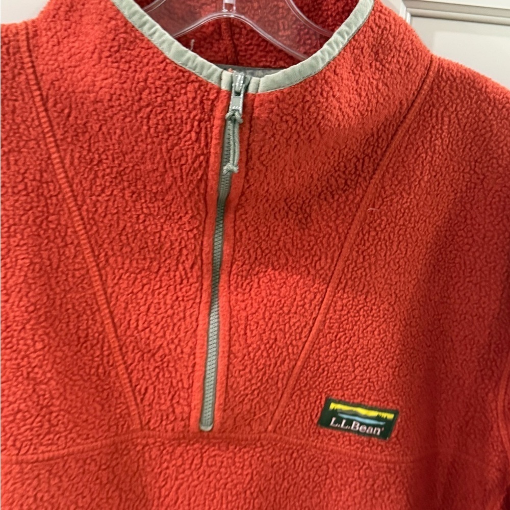 L.L Bean Fleeced Sweater men’s size L-Tall - Picture 6 of 12